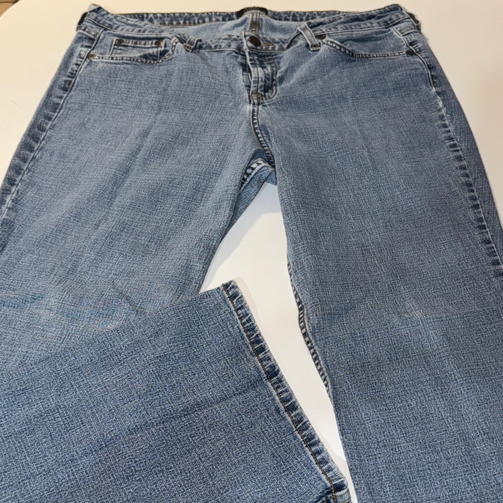 Vintage Massimo Women’s stretch Jeans w/ Velvet‎ Leather back  Tag